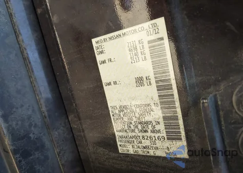 2012 Nissan Maxima 3.5 S from USA, damaged, VIN 1N4AA5AP0CC826169